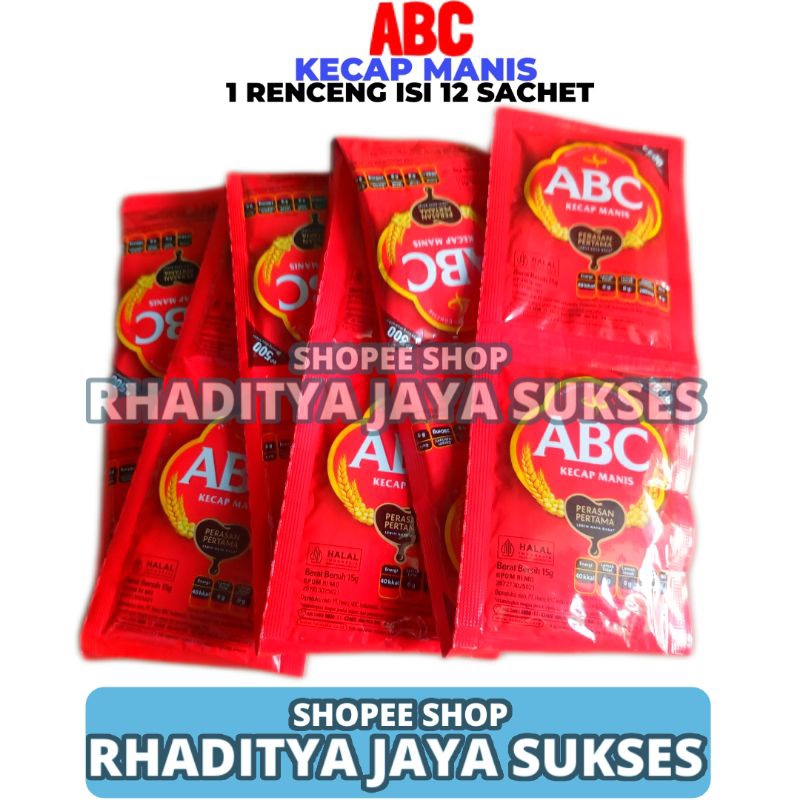 

ABC Kecap Manis Kedelai Rencengan (12sct) 15ml