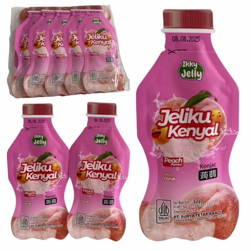 

JELIKU KENYAL CAMILAN JELI KEMASAN KIYOWO BENTUK BOTOL