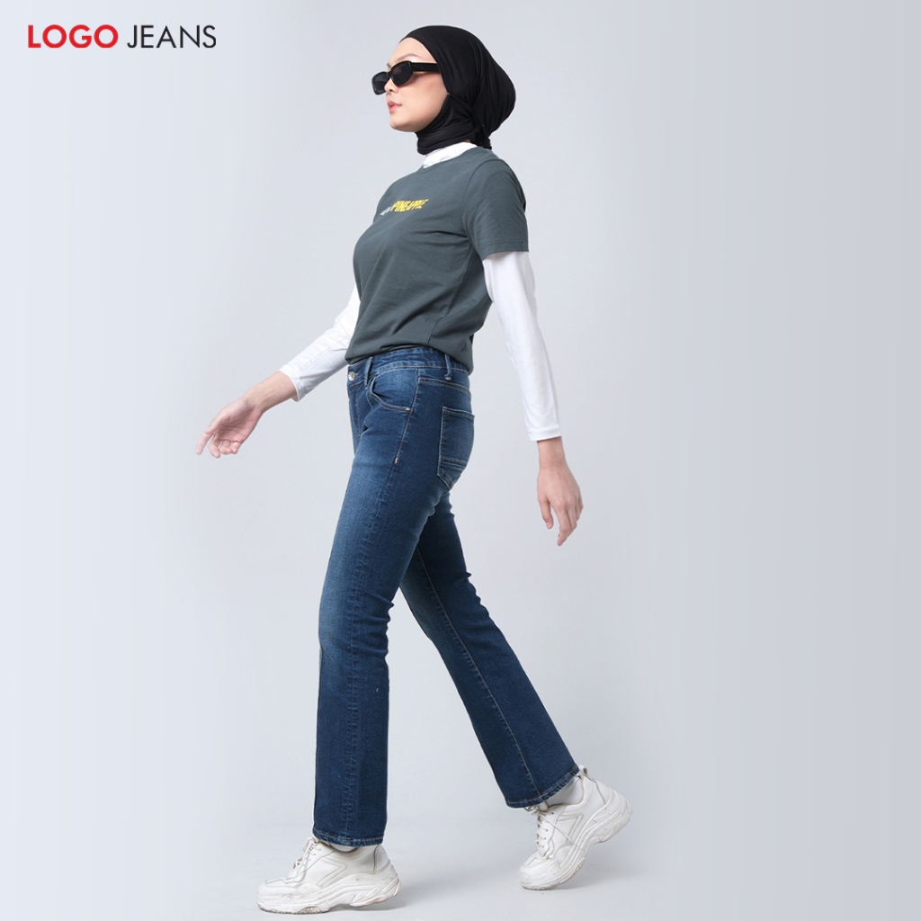 Logo Jeans - Celana Jeans Wanita Bootcut Ovelia 43057L3MD