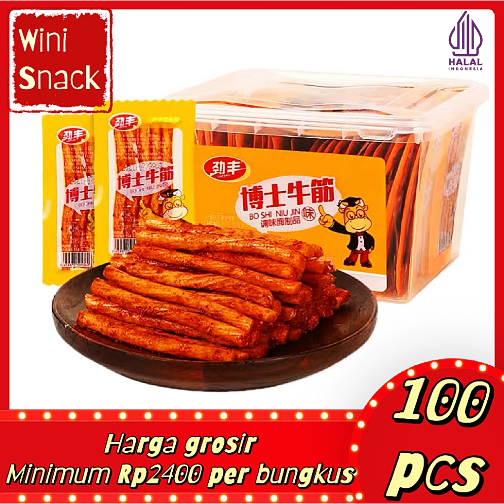 

【HALAL】[JINGFENG]【harga grosir】 Favorit di kalangan remaja, latio yang sangat kenyal Dibungkus satu per satu, pedas dan lezat.100pcs