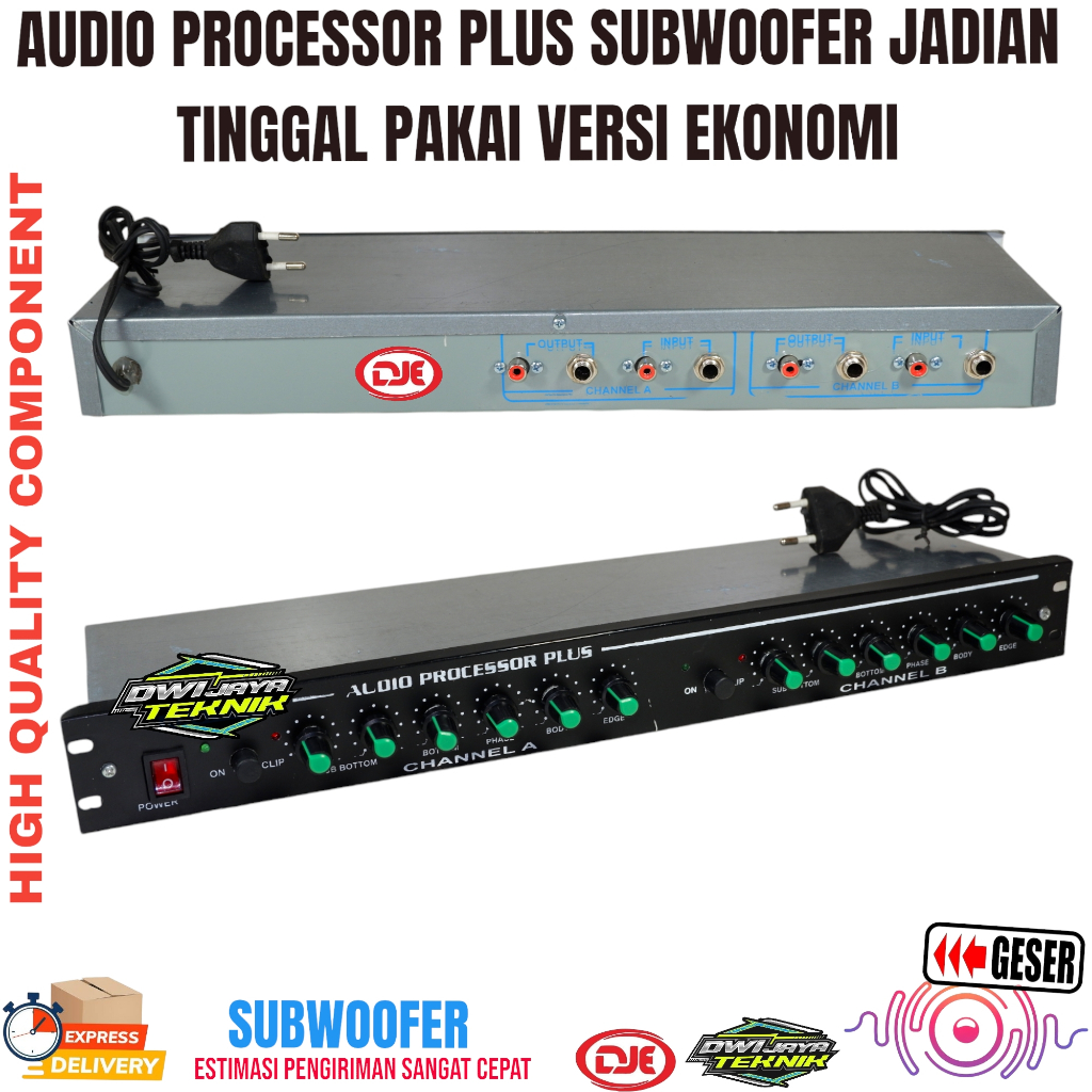 AUDIO PROSESOR Plus SUBWOOFER JADIAN TINGGAL PAKAI VERSI EKONOMI