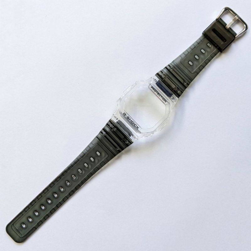 BEZEL STRAP BAND CASIO GSHOCK G SHOCK DW 5600 GW B5600 DW 5030 DW 5035D JELLY CLEAR SKELETON