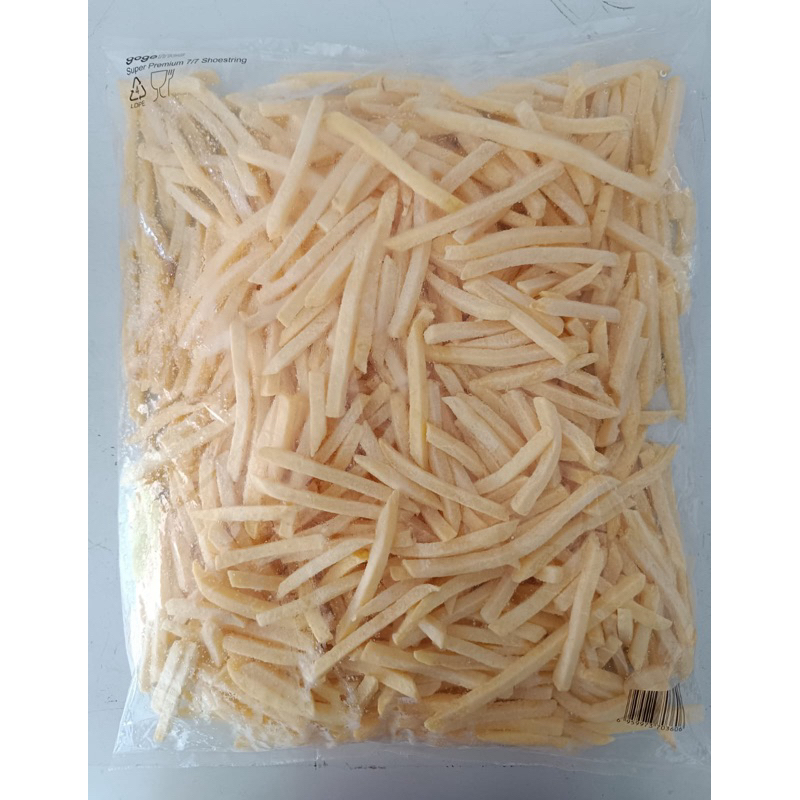 

KENTANG SHOESTRING FRENCH FRIES 500Gr, 2Kg, 2,5Kg, 3Kg