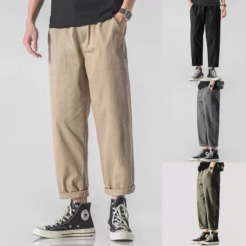 Celana Panjang Fatigue Pants / Celana Pria Fatigue Premium / Celana Trendy Hits Fatigue Kekinian