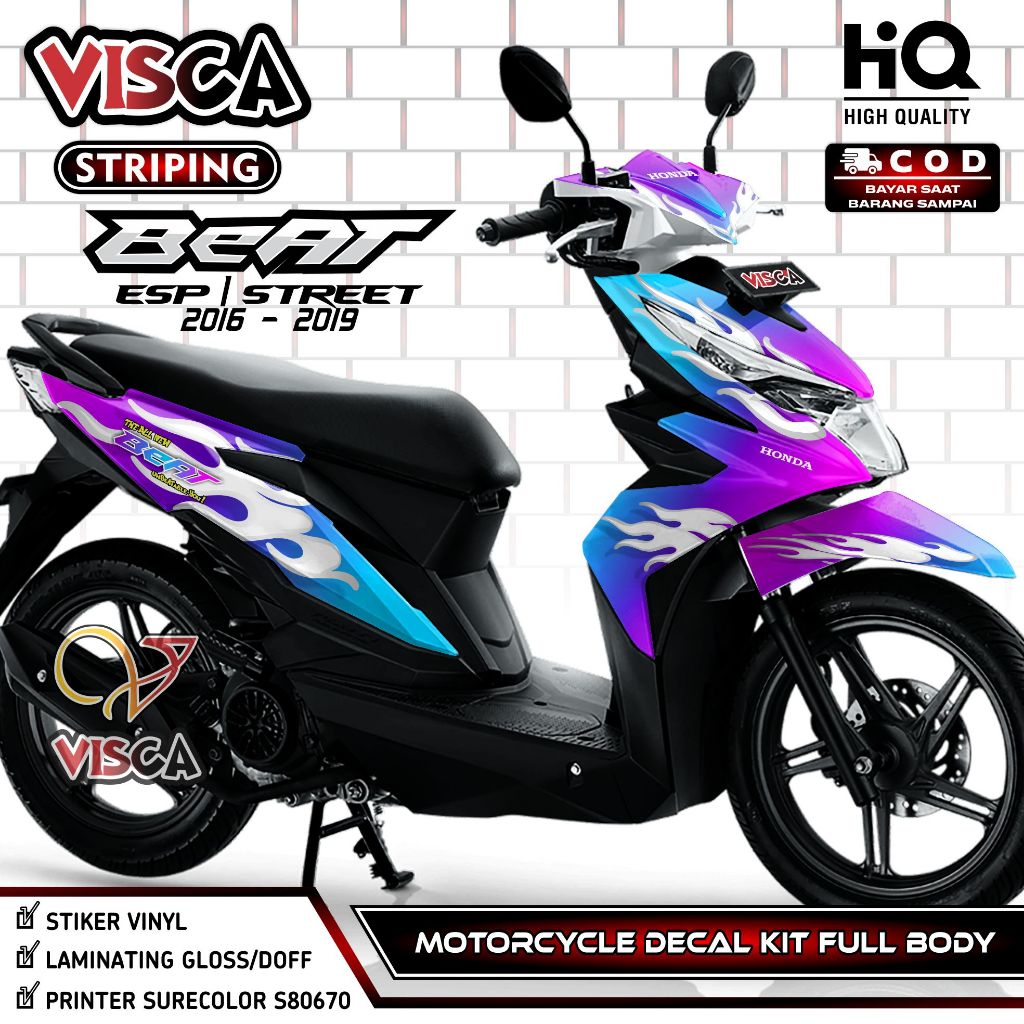 Decal Beat ESP 2016 - Stiker Beat ESP - Dekal Beat ESP 2017 Full Body - Striping Beat ESP 2018 Varia