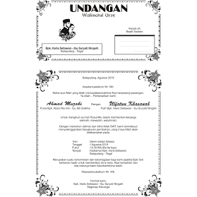 

Undangan Walimah Urusy / Khitan / Hamli - Undangan Tahlil