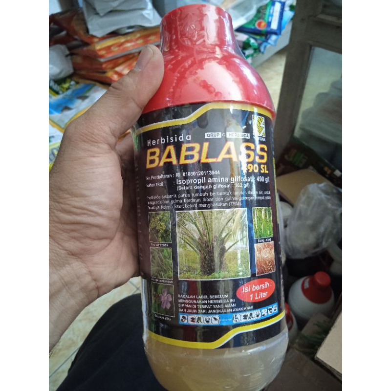 herbisida sistemik BABLAS 490 SL kemasan 500 ml & 1 liter. racun rumput sampai ke akarnya