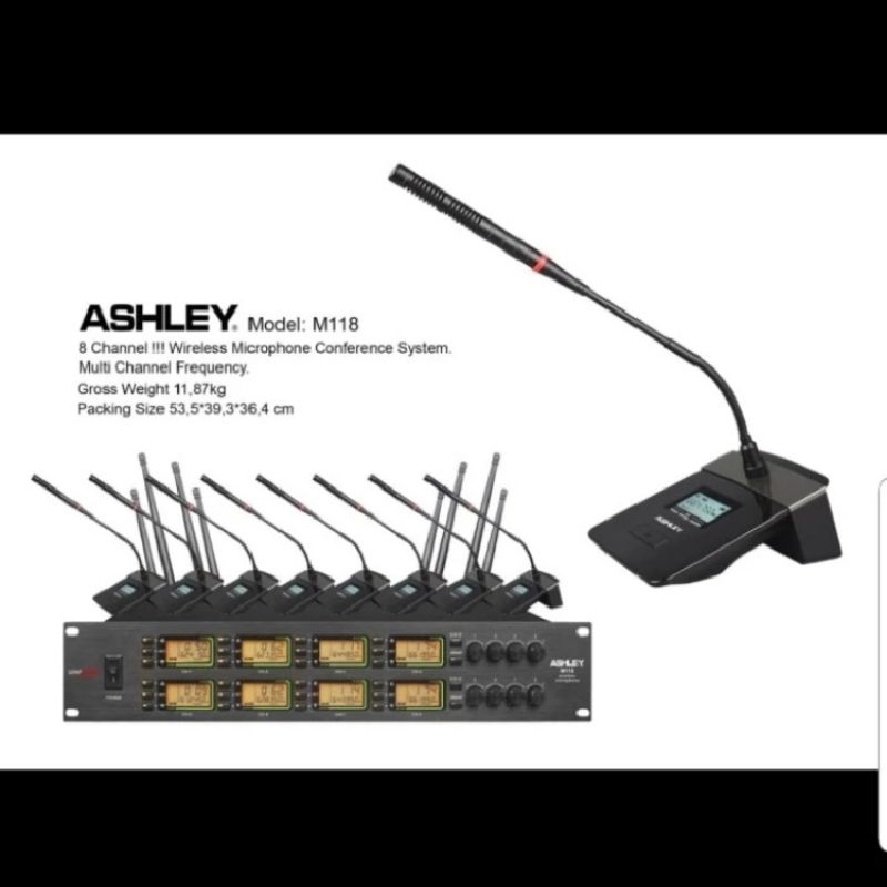 Mic wireless conference podium Ashley M118 original mic meja