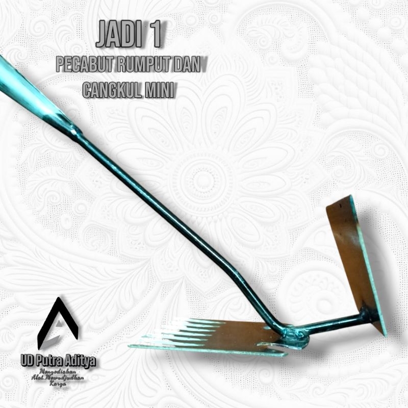 Paket Pencabut Rumput & Cangkul Mini - Alat Praktis Kebun dan Taman