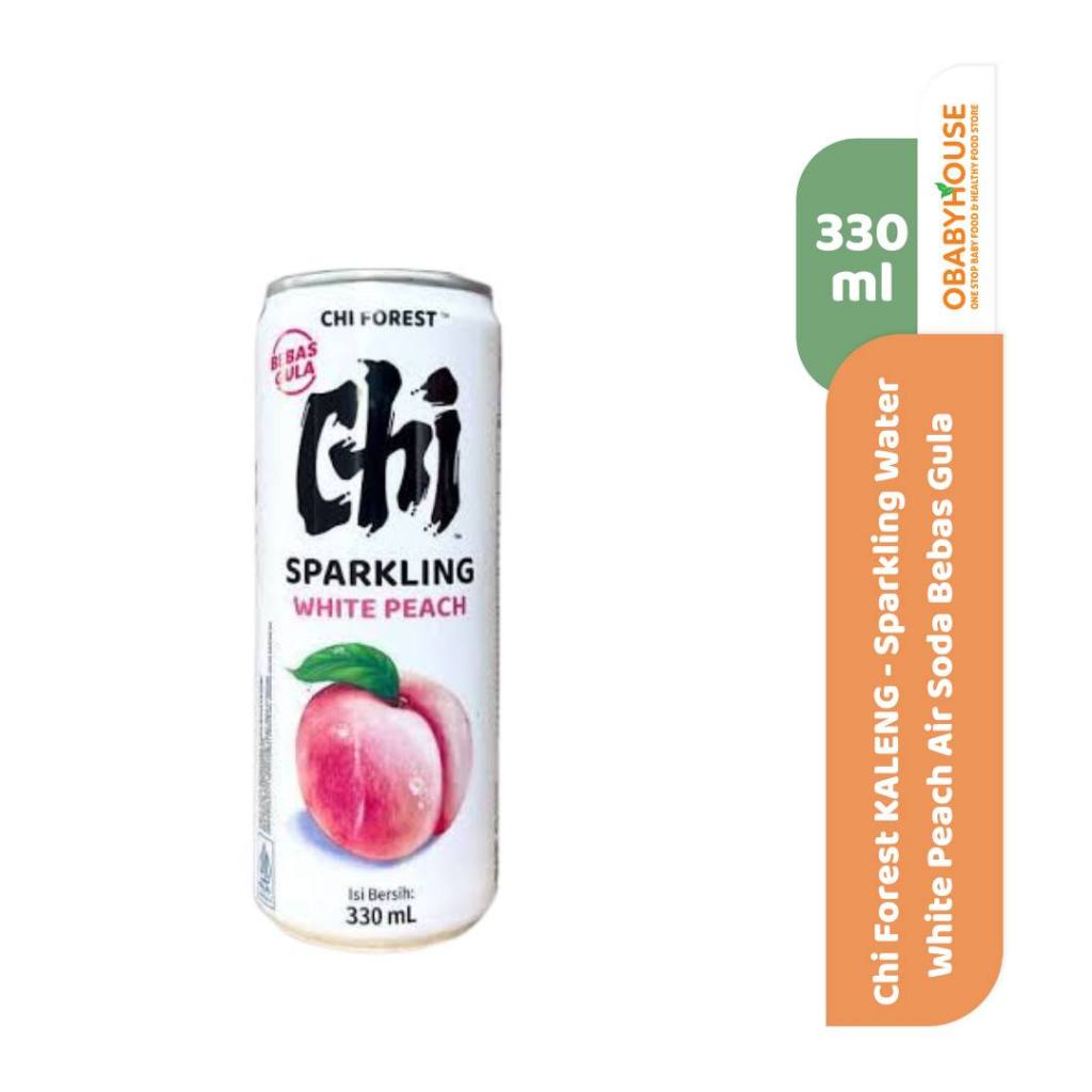 

Chi Forest Kaleng 330 ml - Sparkling Water White Peach Air Soda Bebas Gula