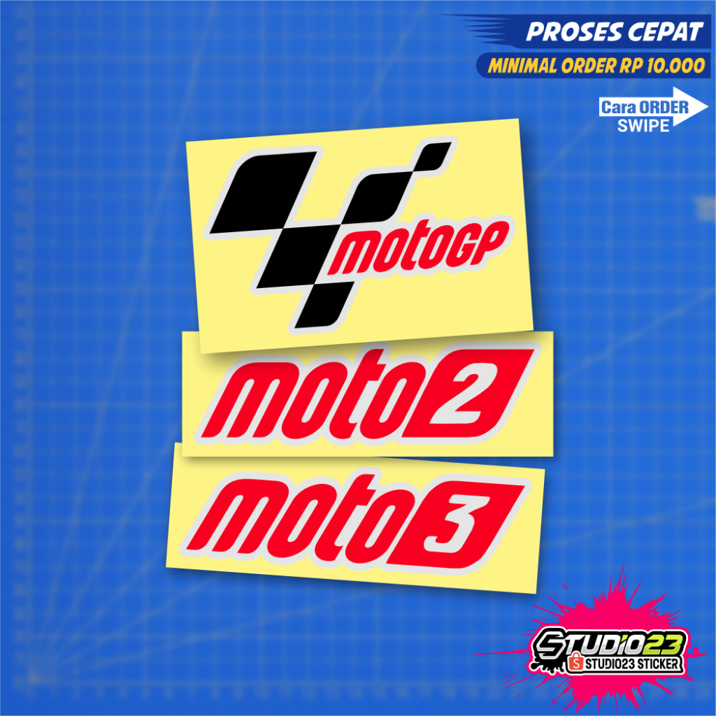 

Stiker MotoGP Moto2 Moto3, Cutting Sticker MotoGP