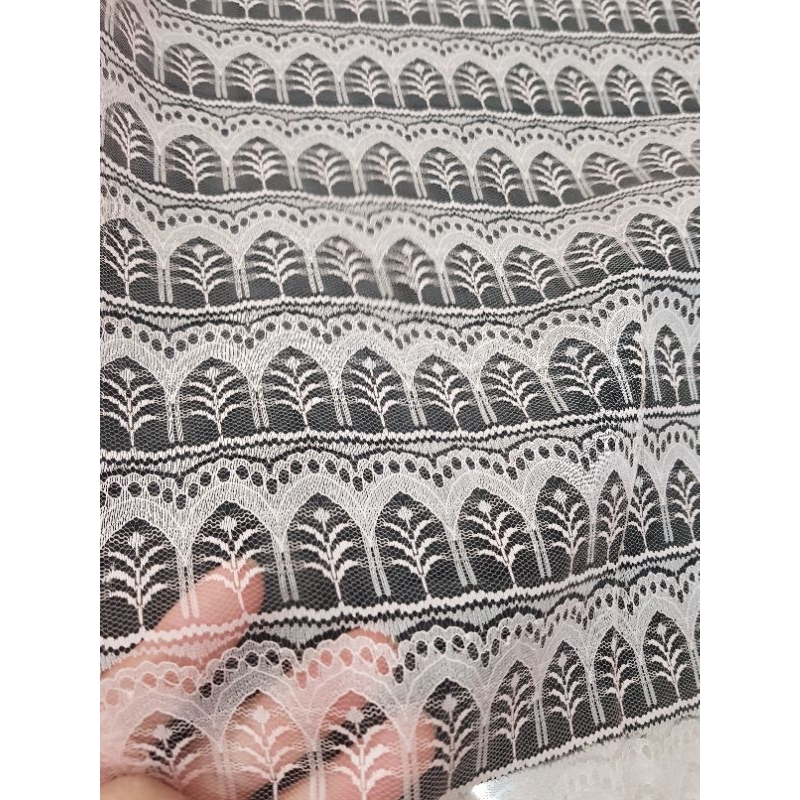 RENDA CEMARA PEACH RENDA SALEM RENDA PEACH LEBAR RENDA 5CM. RENDA LEBAR 5CM LEBAR KAIN 110CM