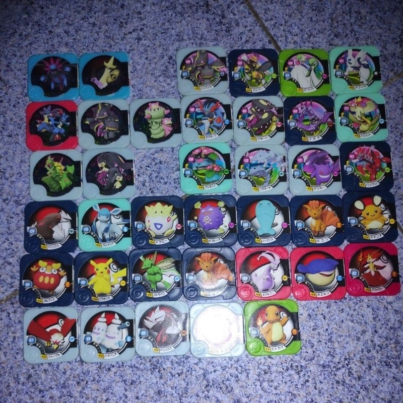30-10-2024 Chip Pokemon Tretta Chips pmb pikachu poke coin tazos Mega Evolution