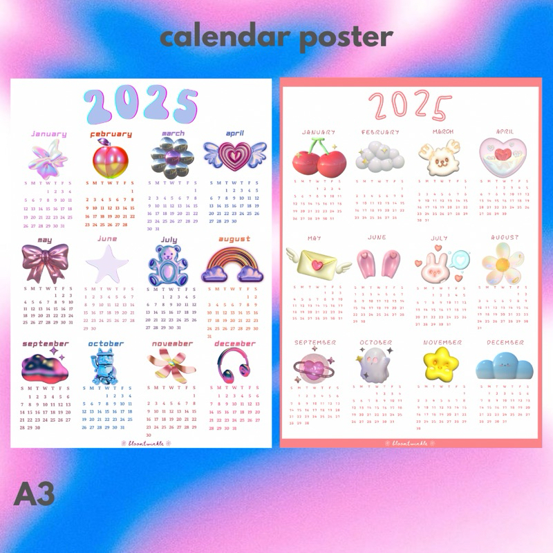 

2025 AESTHETIC CALENDAR (KALENDER POSTER)