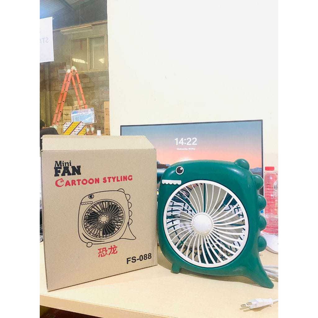 Kipas Angin Mini Karakter 10Inch - Kipas Angin Mini Meja Listrik