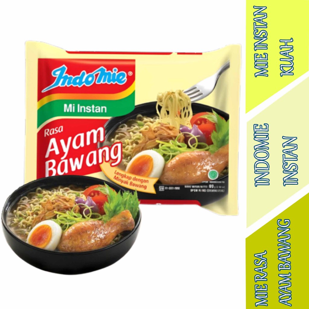 

Mie Kuah Rasa Ayam Bawang - Indomie - Mie Kuah Instan - 69gr