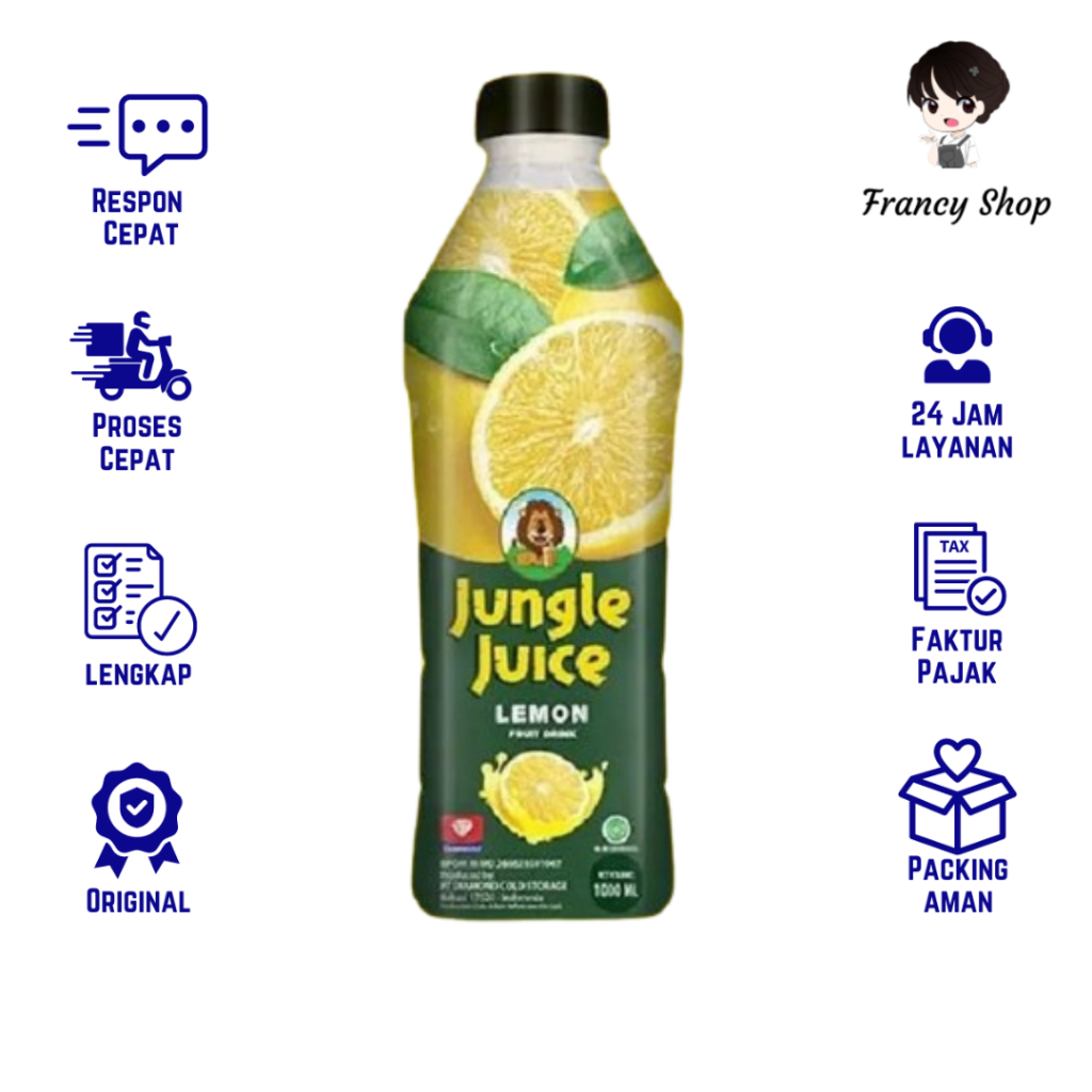 

Jungle Lemon Juice 1000 ml Jus Sari Buah Lemon 1 Liter