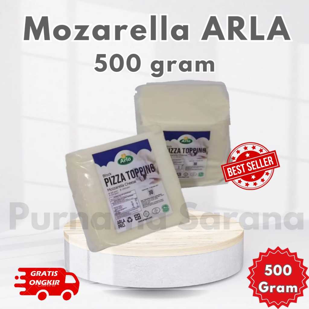 

Keju Mozarella Arla 500 gr Keju Lumer Mulur Pizza Topping Cheese Mozarella