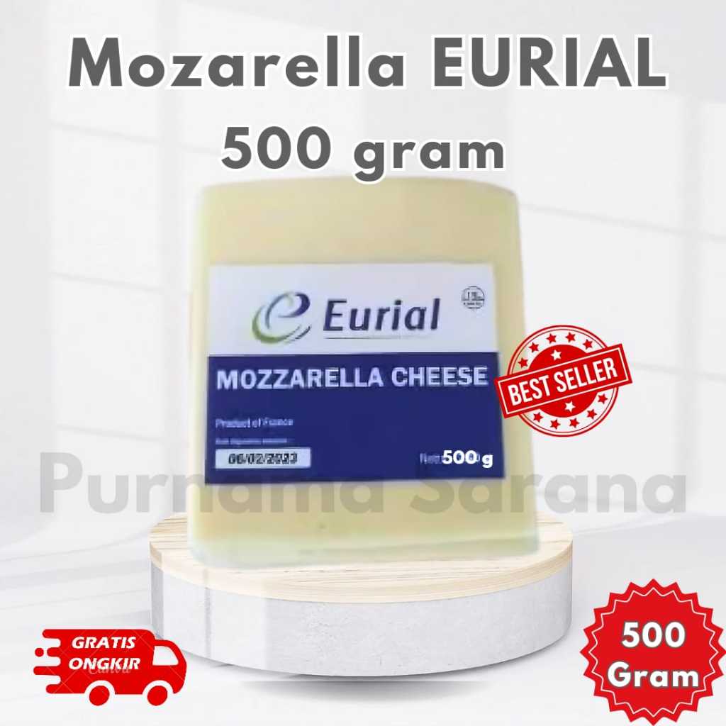 

Keju Mozarella Eurial 500 Gram