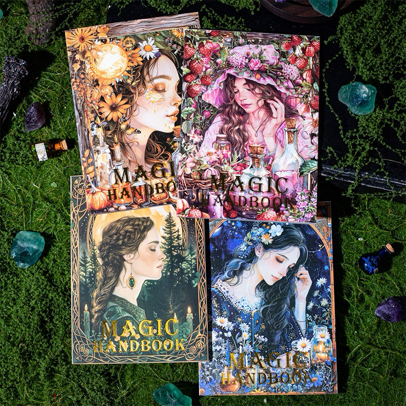 

(6BB) sticker book buku wanita magic sihir potion fantasy magical handbook series journaling
