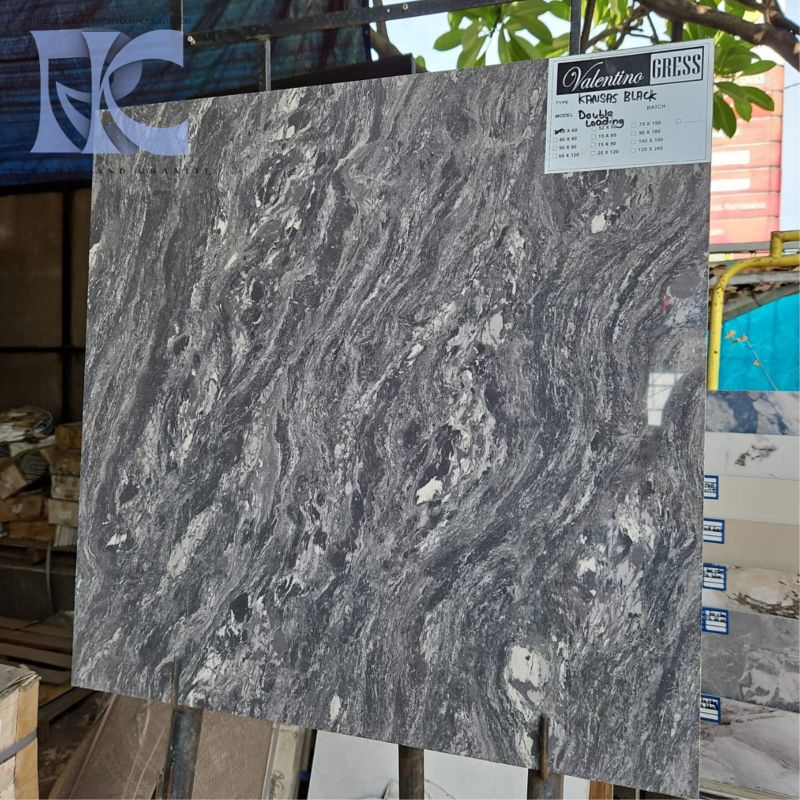 Granit lantai 60x60 Kansas black/Valentino gress / Kw 1