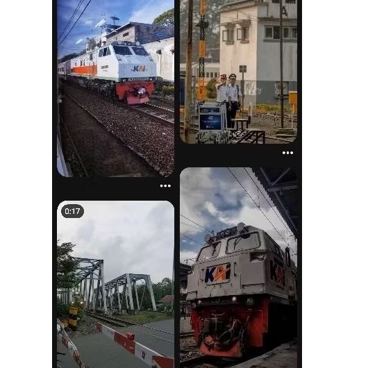 

photocard aneka kereta api/lokomotif 36 pc