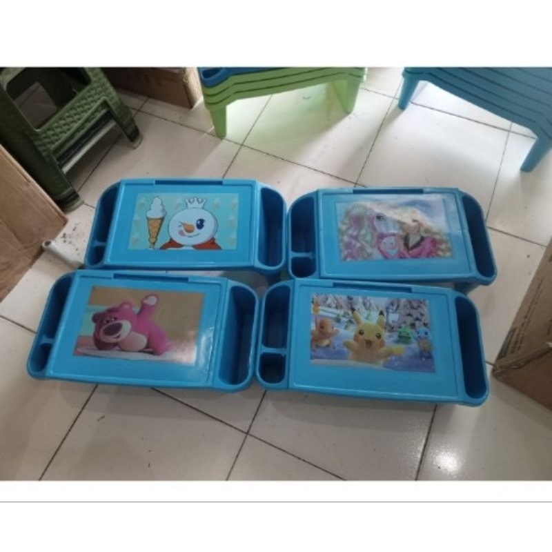 RB meja belajar laci karakter plastik