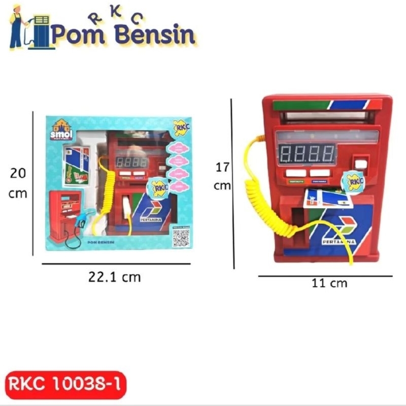 MAINAN POM BENSIN MAINAN ISI BENSIN POM PERTAMINA SHELL SOUND AND LIGHT REPLIKA POM BENSIN BAHAN BAK