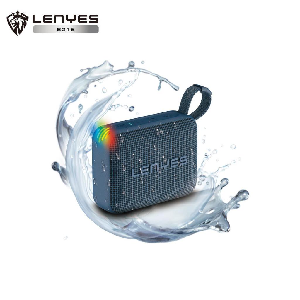 Speaker Bluetooth 5.3 Portable LENYES S216 Wireless Waterproof IPX7 RGB Light Music Box TWS