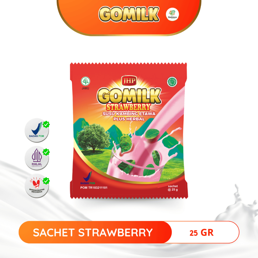 

Susu Gomilk Sachet 25gram Rasa Enak sehat untuk anak-anak dan dewasa semua usia