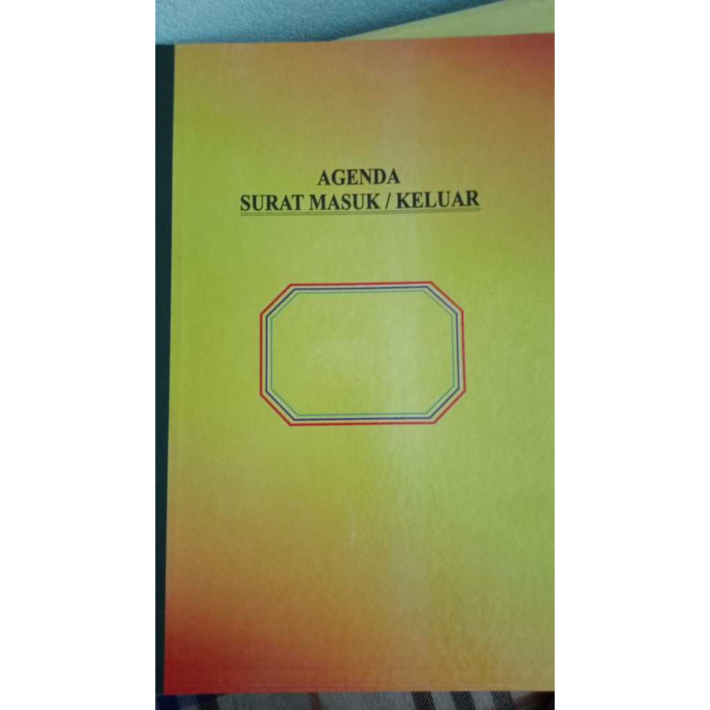 

Buku Agenda Surat Masuk/Surat keluar 100 Lembar