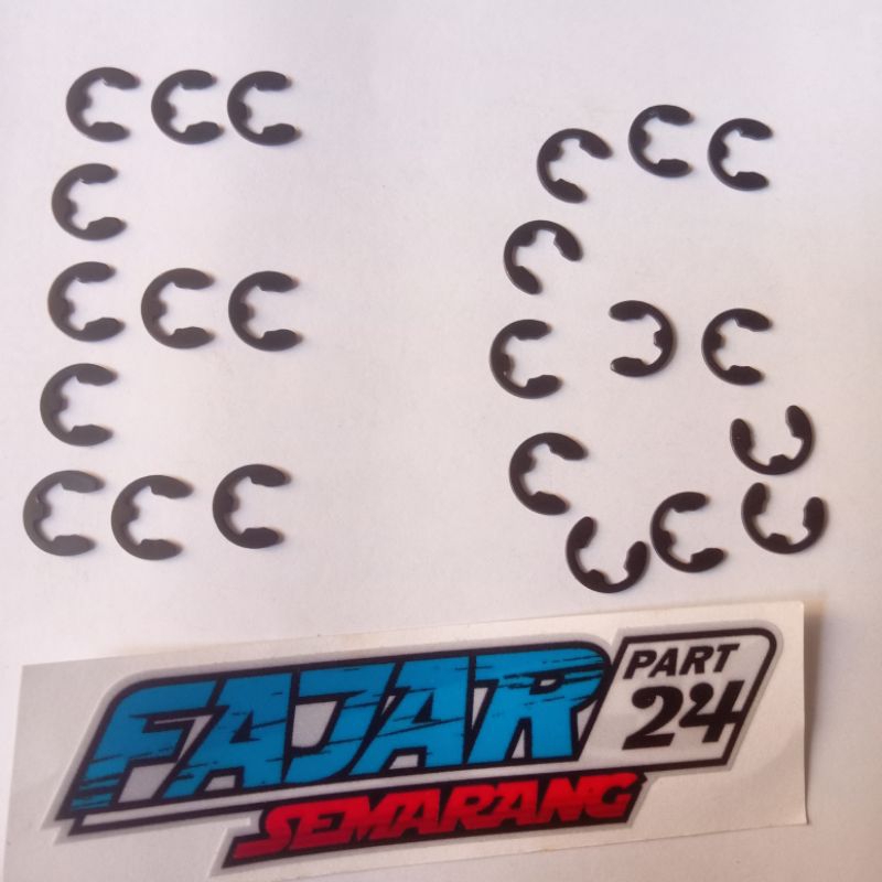 CLIP SNAP RING KAMPAS GANDA 6 MM E6 BEAT SCOOPY BAJA