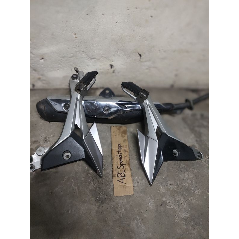 knalpot set footstep supra x 125 fi original