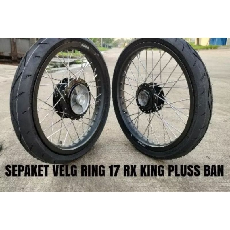 sepaket velg RX king+ ban ring 17 160/185