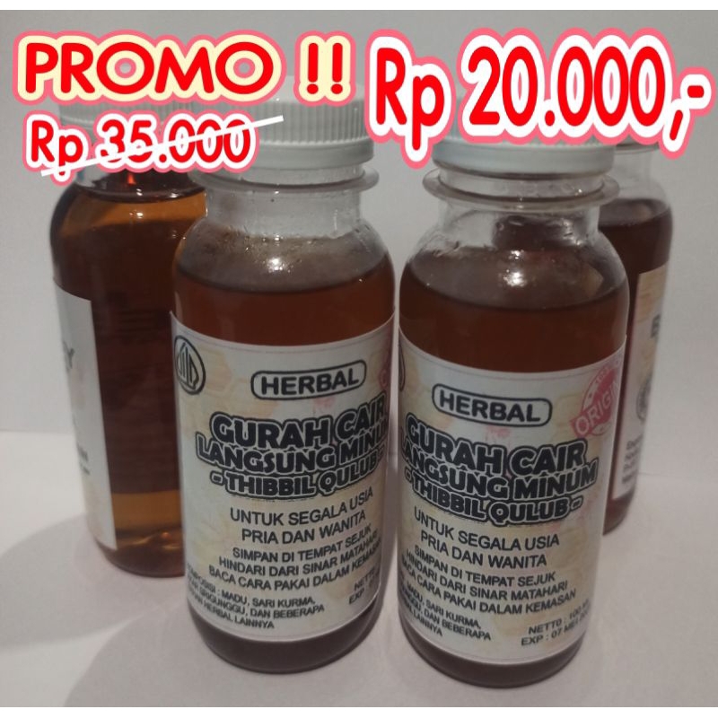 

GURAH CAIR LANGSUNG MINUM SEGALA USIA 100ML