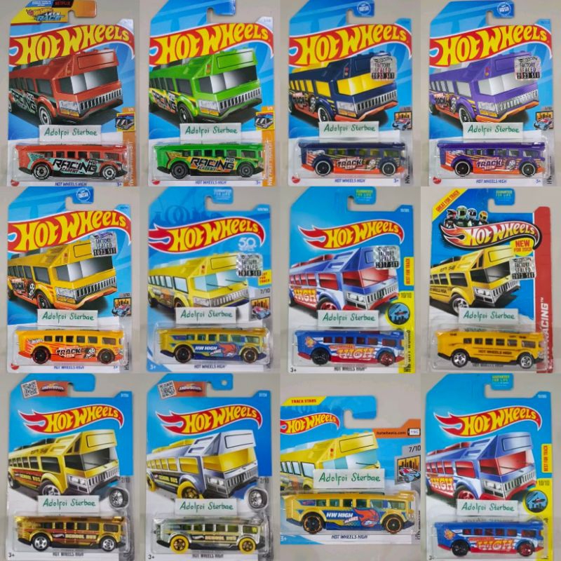 hotwheels hot wheels high factory sealed school bus hw metro hw city works super chromes best for tr