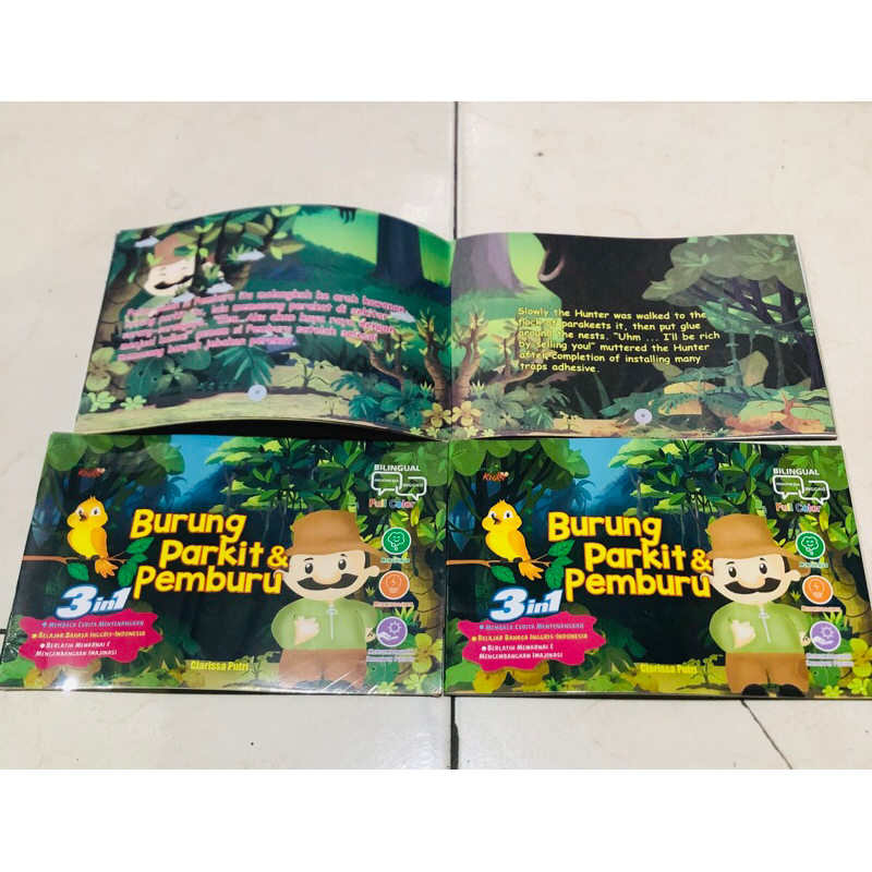 ( PROMO BUKU MURAH ORIGINAL ) BUKU ANAK / CERITA ANAK / DONGENG ANAK / BURUNG PARKIT & PEMBURU / CLA