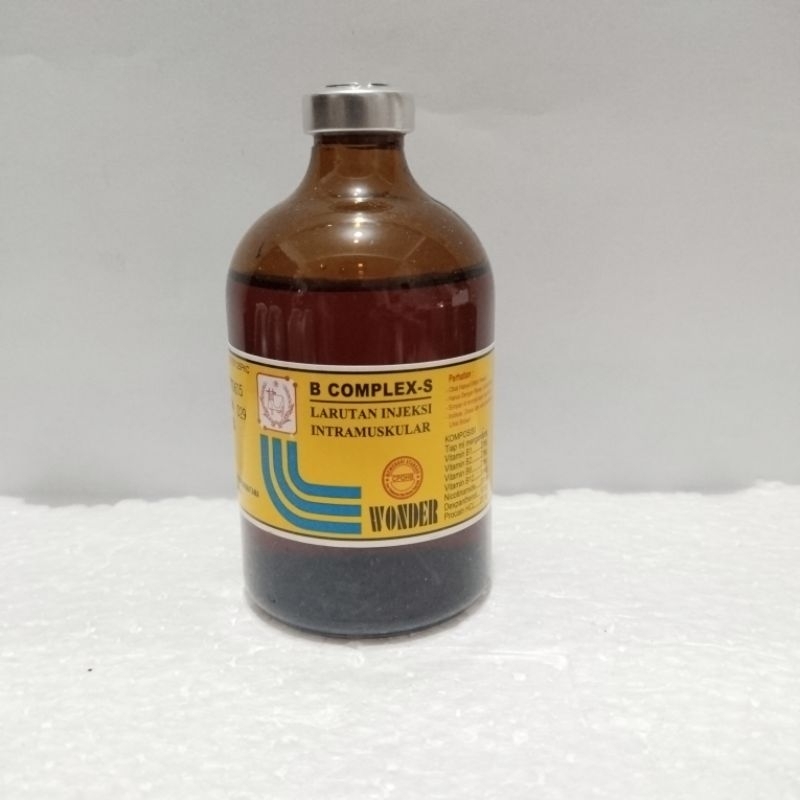b complex s 1 botol 100ml (vitamin b complex super untuk domba/kambing, sapi, babi)