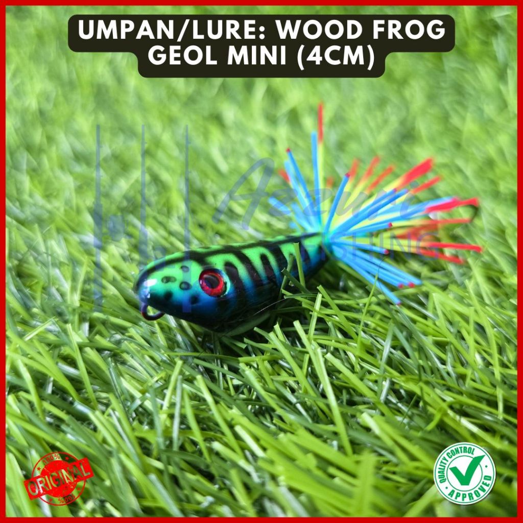 HARD FROG: GEOL MINI (4CM) - BAIT LURE / KODOK KAYU - UMPAN CASTING GABUS / UMPAN CASTING TOMAN