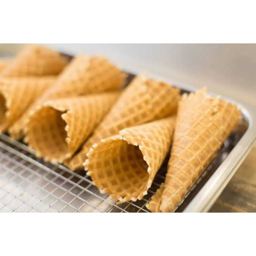 

Wafel Cone Es Krim Mixue Wafle Ice Cream 1 dus 400pc kerupuk contong eskrim cryspy