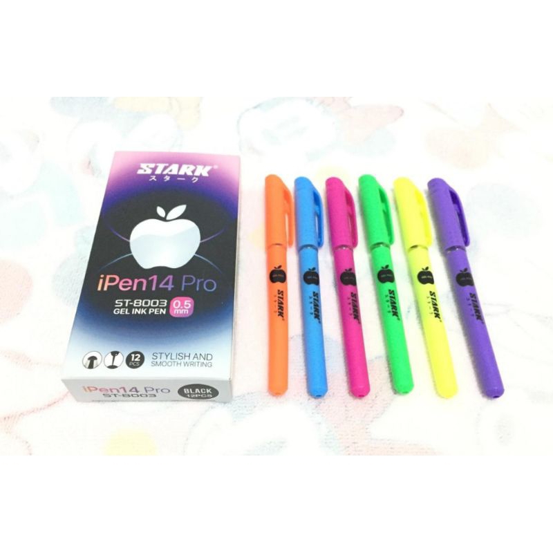 

Pulpen Gel Ipen 14 Pro Stark 1 Pack (Isi 12 Pcs) /Pen Tinta Hitam Anti Bocor / Pena Gel Tinta Ipen Murah