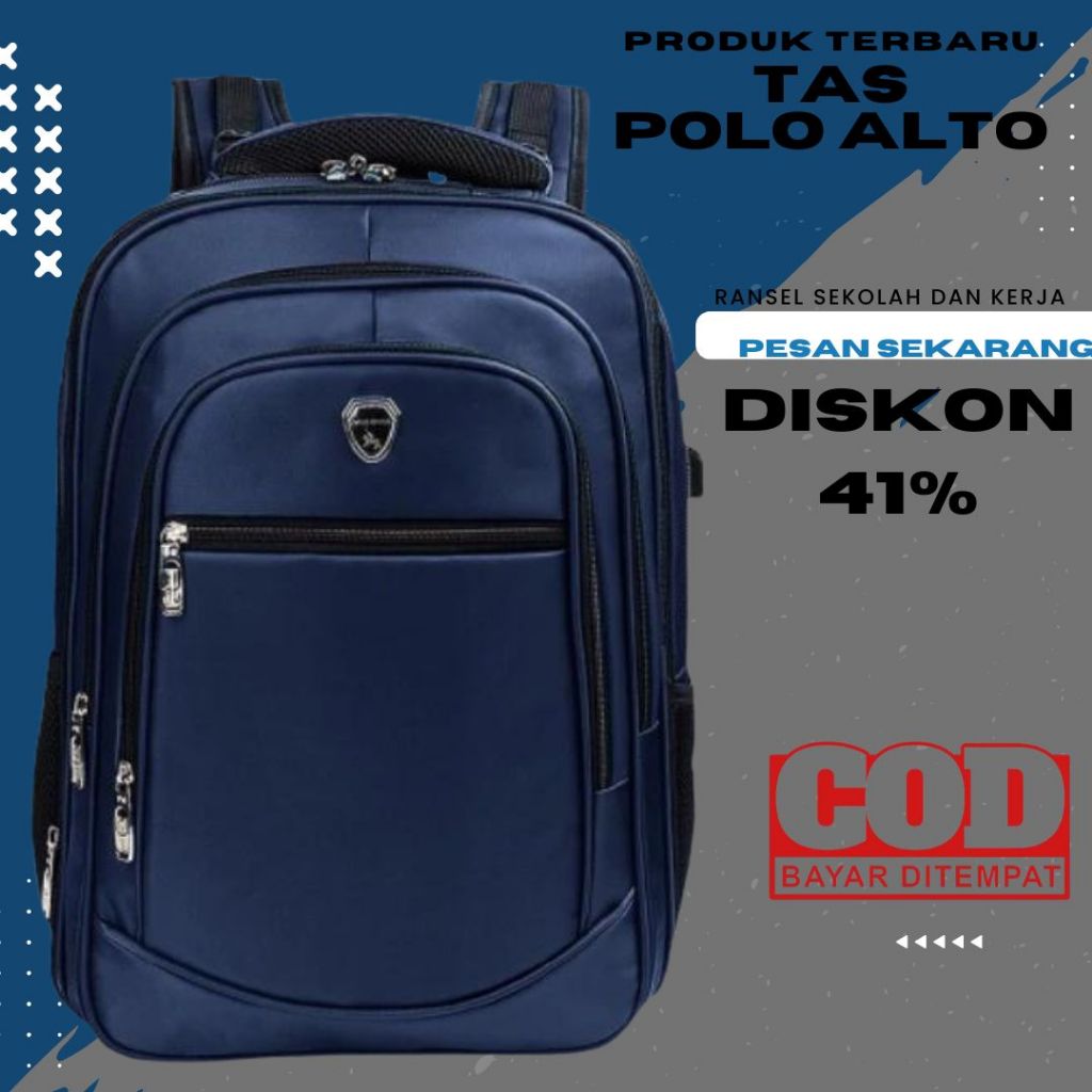 TAS RANSEL POLO ALTO  Anakk Sekolah Original 100%