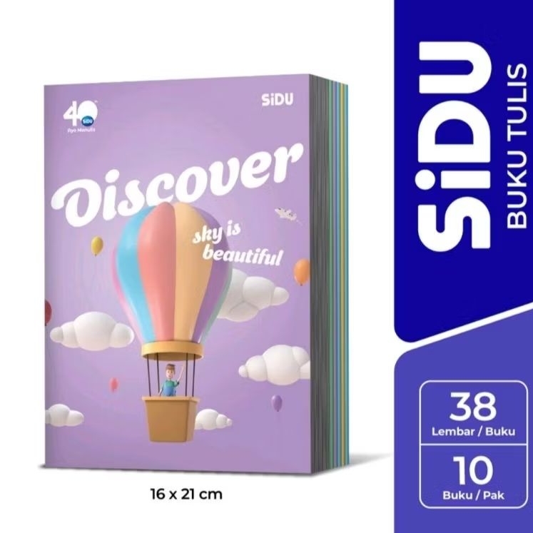 

Buku Tulis SIDU 32, 38, 58, 78, 100 lembar