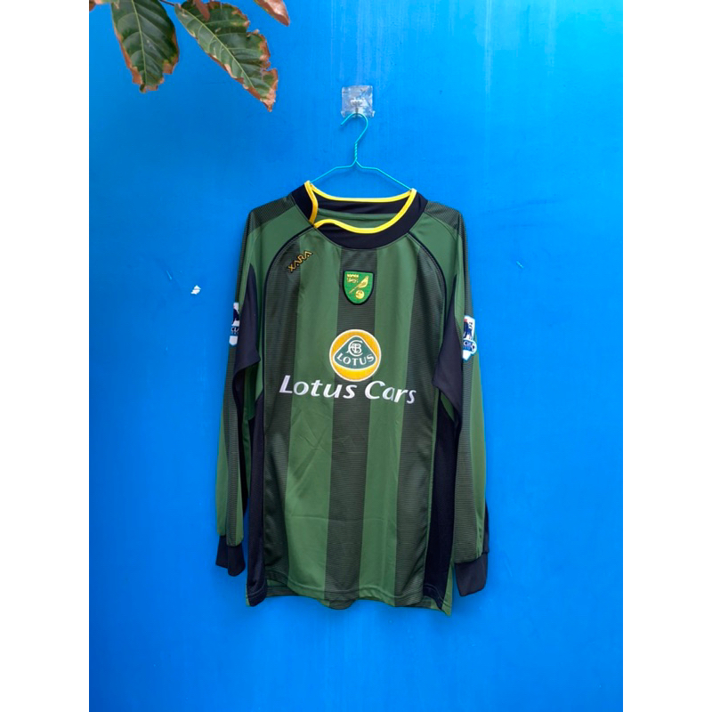 jersey/baju/kaos Bola Rare Vintage Liga Inggris Norwich City 2004