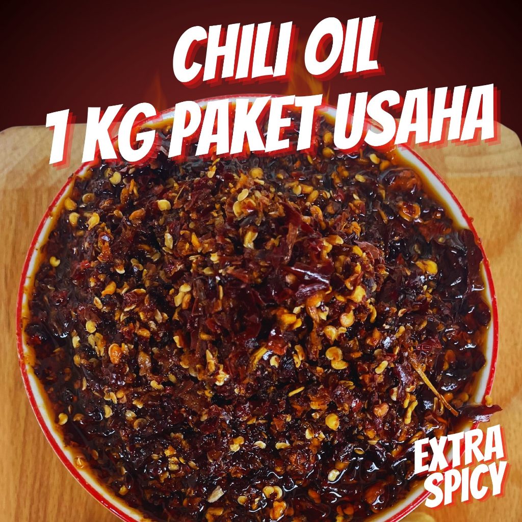 

Chili Oil Extra Spacy 1 KG Paket Usaha /Pedas/Nikmat/Nampol/Sambal/Makanan