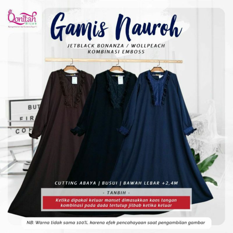 Gamis Akhwat | Jubah Akhwat | Gamis Nauroh