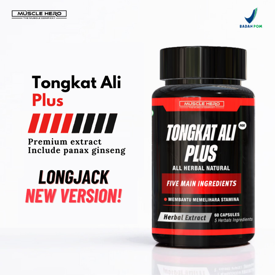 Tongkat Ali Plus Panax Ginseng 60 Kapsul BPOM Premium Extract Ampuh
