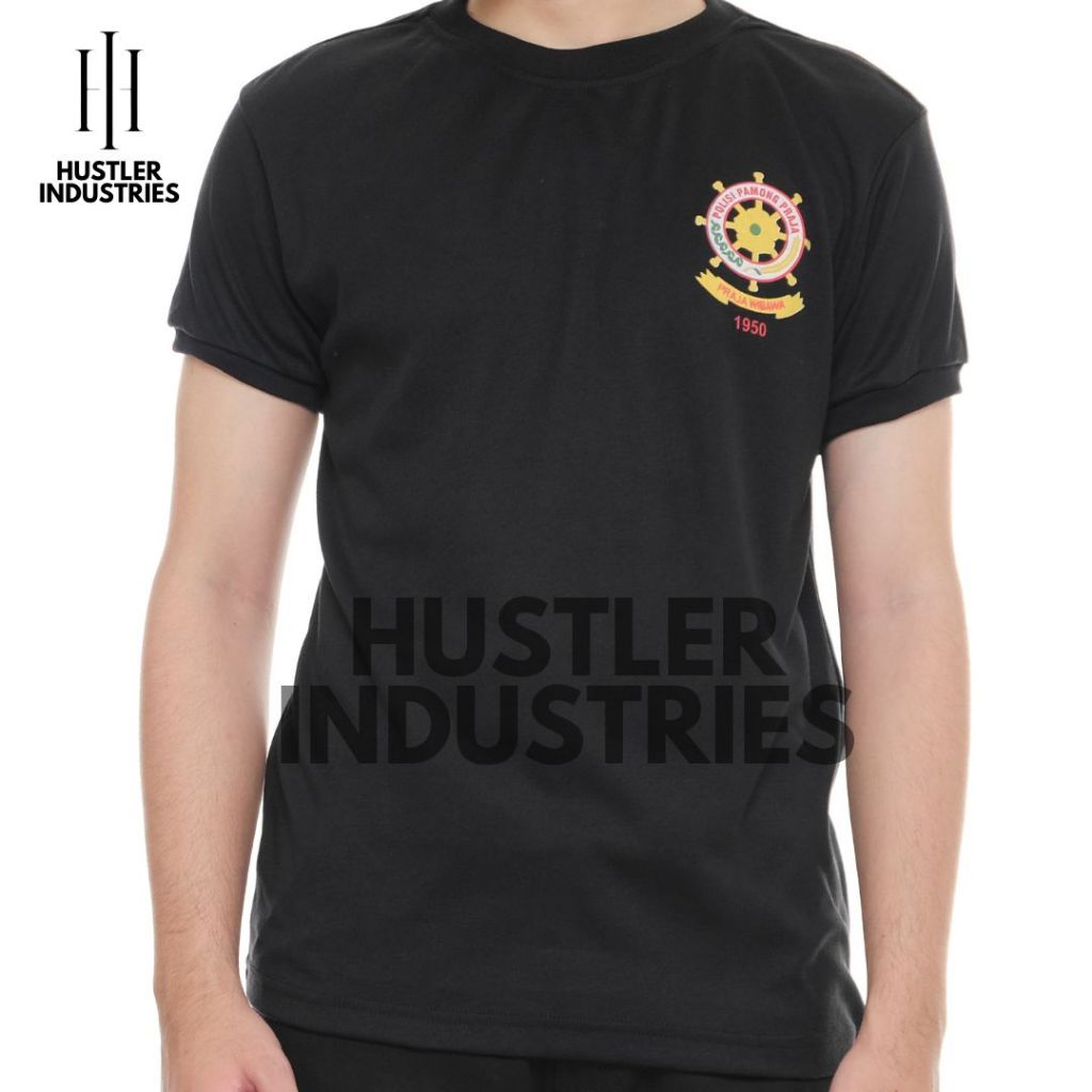 KAOS POL PP HITAM LENGAN PENDEK KAOS SATUAN POLISI PAMONG PRAJA TERBAIK