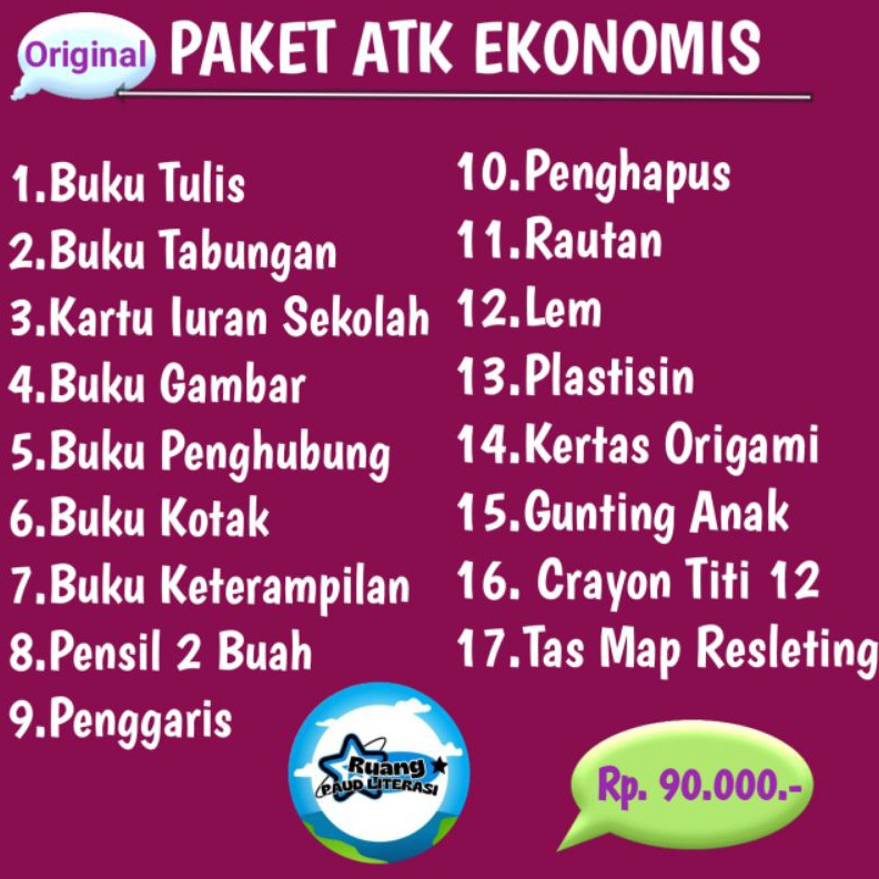 

KODE E69R ORIPAKET ATKALAT TULIS SEKOLAHTKPAUDRATPAKB