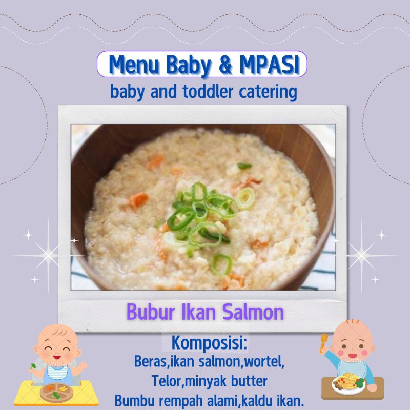 Bubur Salmon (Babyfood & MPASI Frozen)